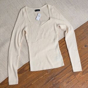 NWT Gap Wool Blend Ribbed Sweater